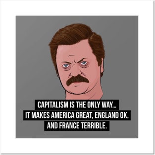 Ron Swanson - Capitalism Posters and Art